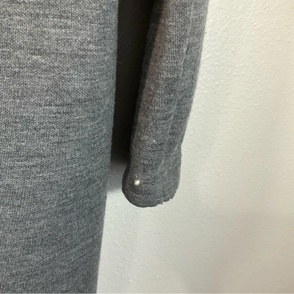 VINCE Two Tone Drape Open Front Wool Gray Cardigan merino wool blend size Small